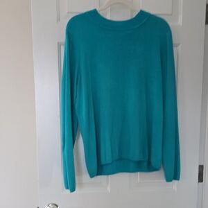 Kim Rogers Turquoise Knit Top